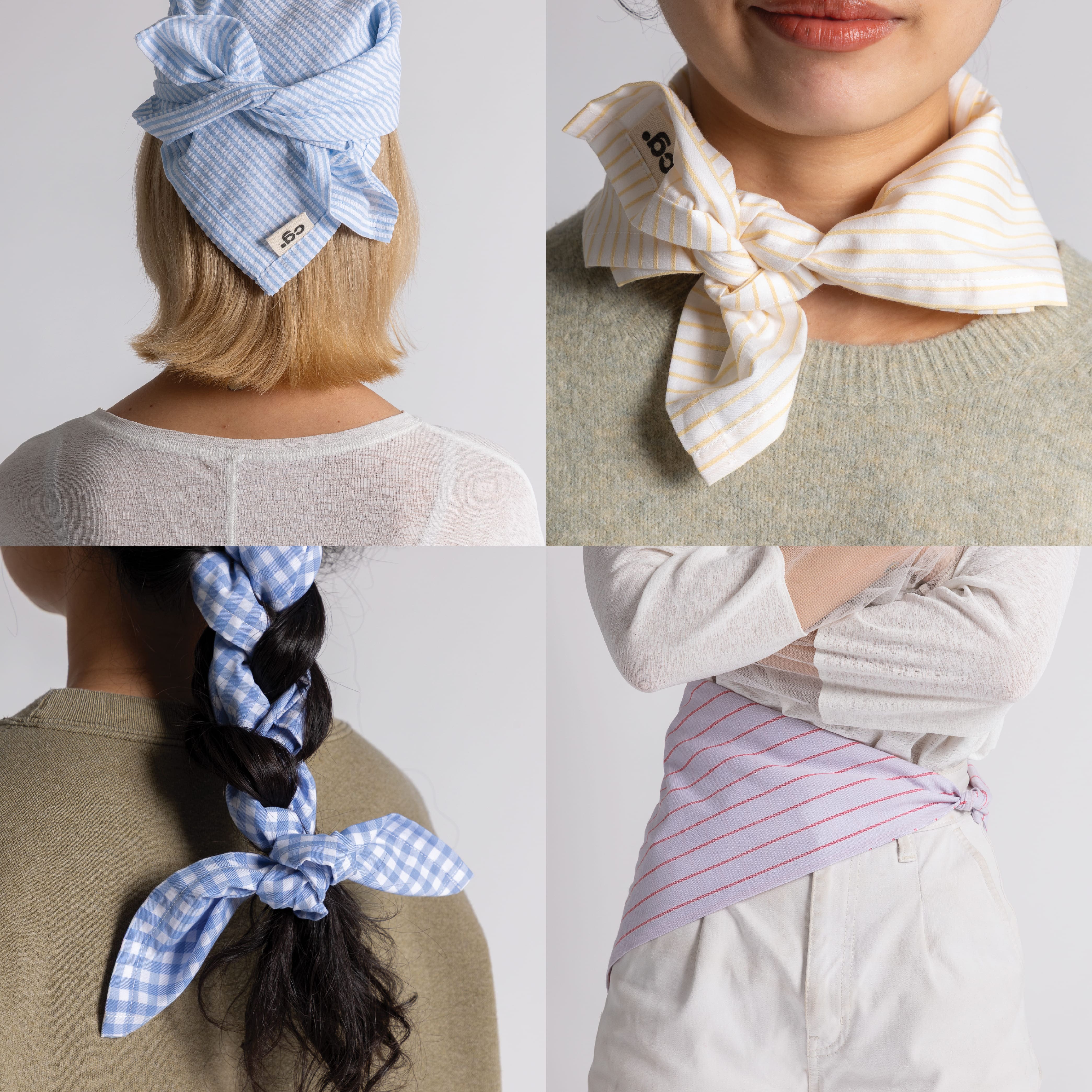 Scarf - The Stripes: ผ้าโพกอเนกประสงค์ลายทางสีน่ารัก